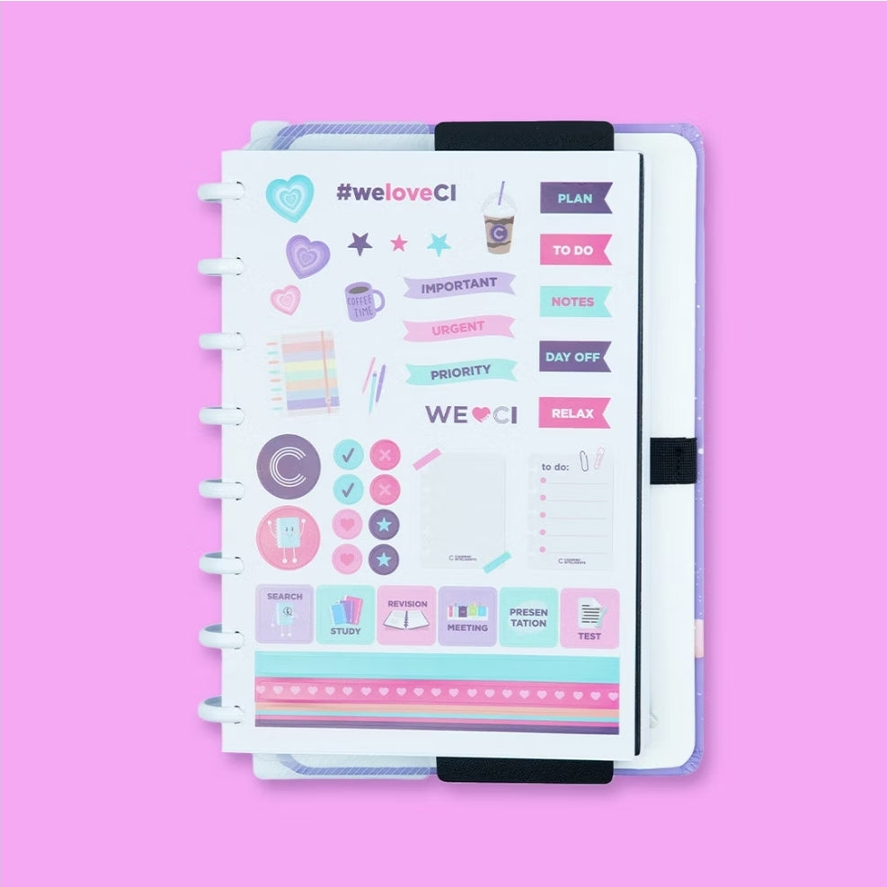 Caderno Inteligente A5 Purple Galaxy ed. Especial Gocase