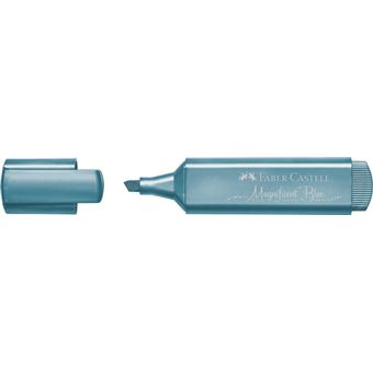 Sublinhador Metálico Azul Magnífico com Glitter Faber-Castell