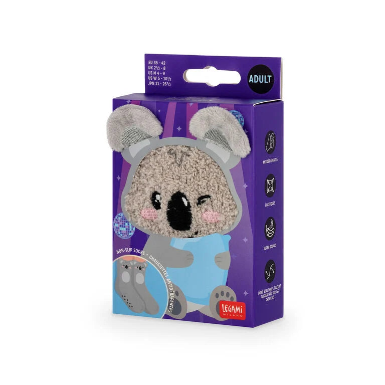 Meias Antiderrapante 3D Koala Tamanho 35-42 Legami