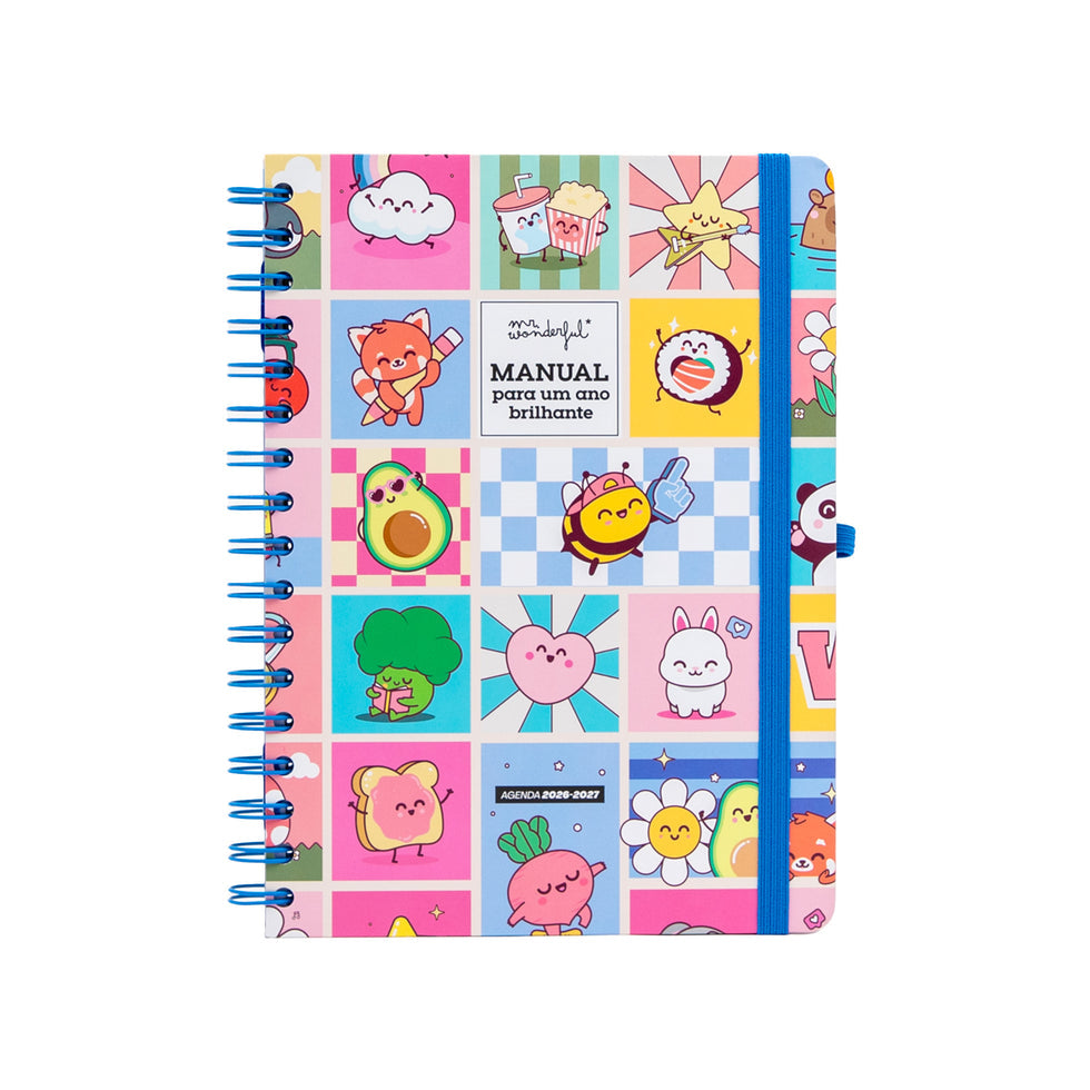 Agenda Semanal 2026/2027 Mr.Wonderful "Manual para um Ano Brilhante"