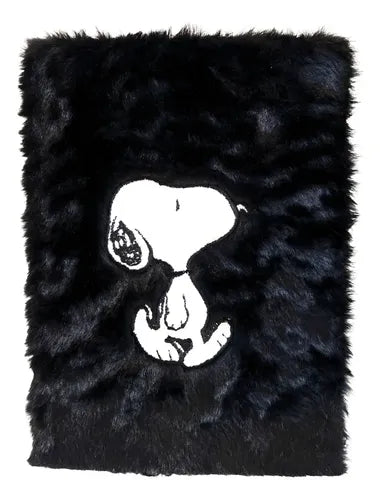 Caderno A5 em Pelúcia Snoopy