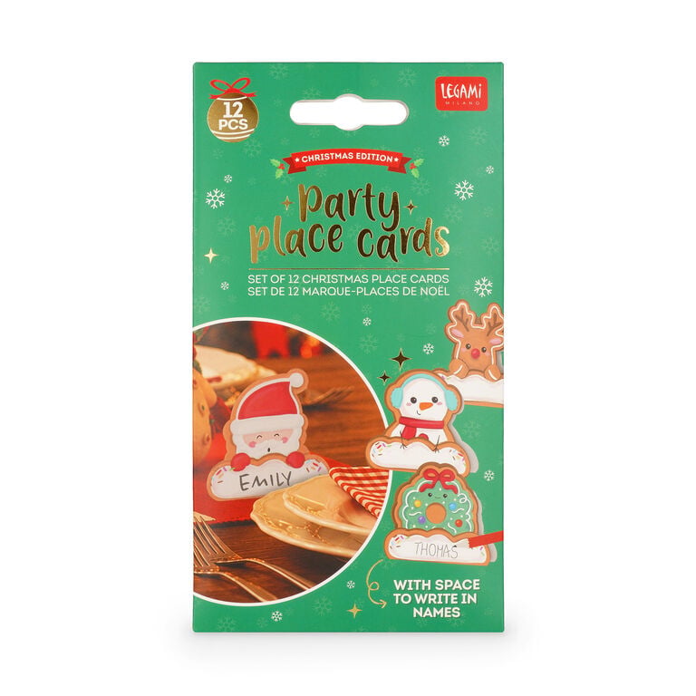 Pré-venda Conjunto 12 Marcadores de Mesa Natal Legami