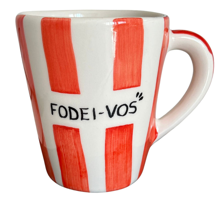 Caneca "Fodei-vos" Listrados