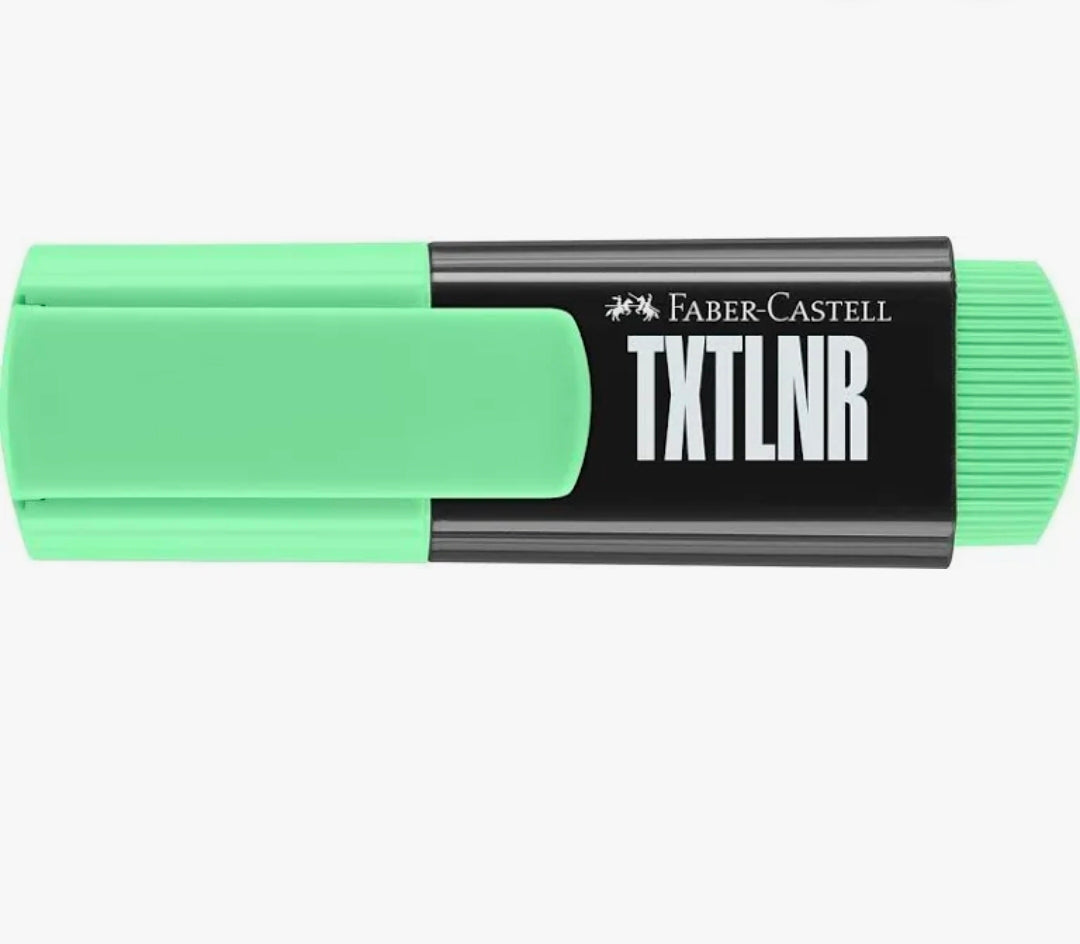 Mini Sublinhador Verde Pastel Faber-Castell