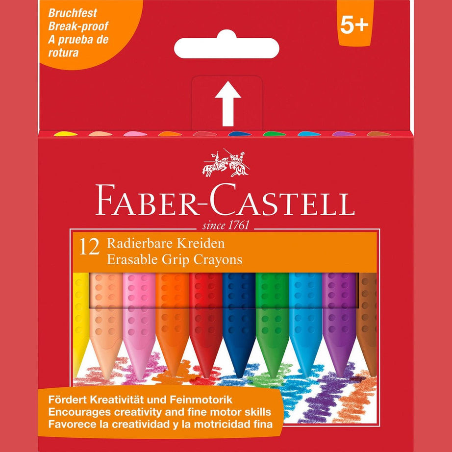 Conjunto 12 Lápis de Cera Triangulares Faber-Castell