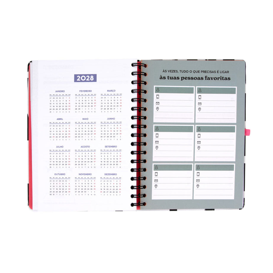 Agenda Semanal 2027 Mr.Wonderful "Hoje Sem Pressa"