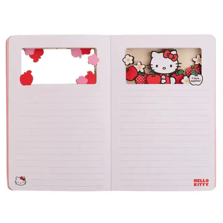 Caderno Premium Hello Kitty Com Camadas Mágicas em Movimento