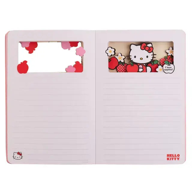Caderno Premium Hello Kitty Com Camadas Mágicas em Movimento