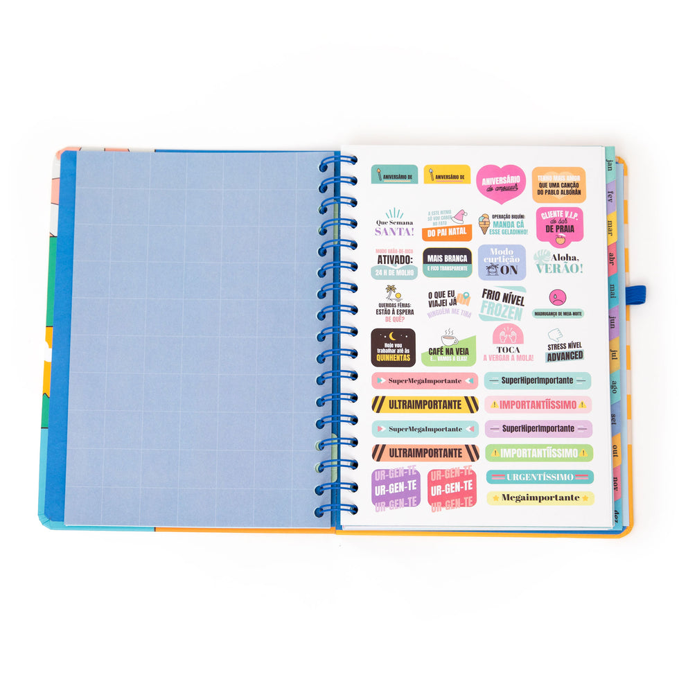 Agenda Semanal Mr.Wonderful 2026 - Planos Random - Com Caneta Exclusiva