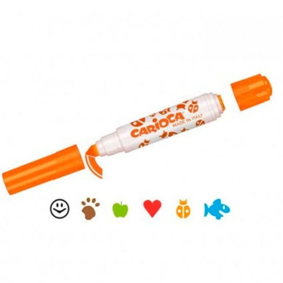 Marcador 2 em 1 com Carimbo