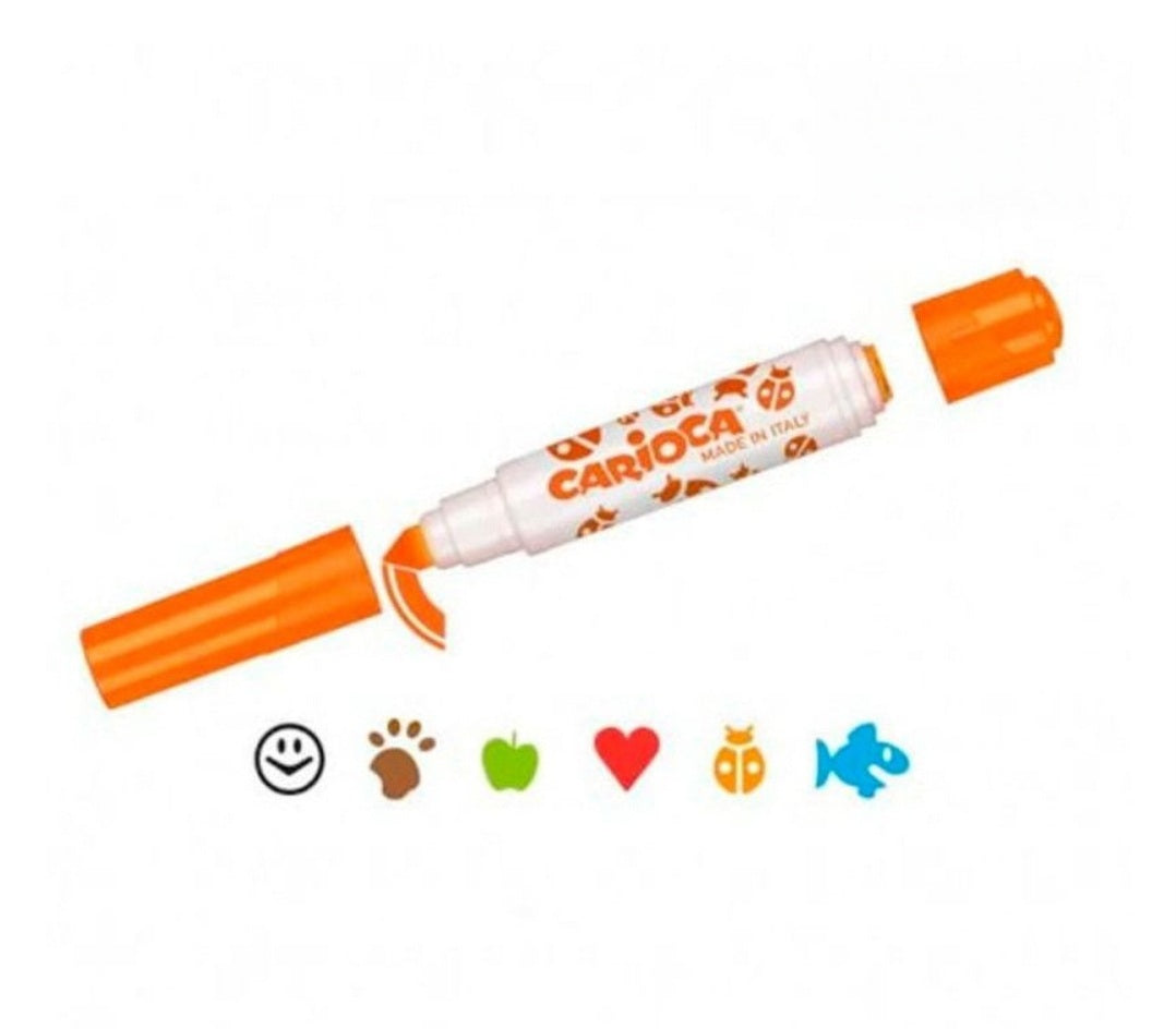 Marcador 2 em 1 com Carimbo