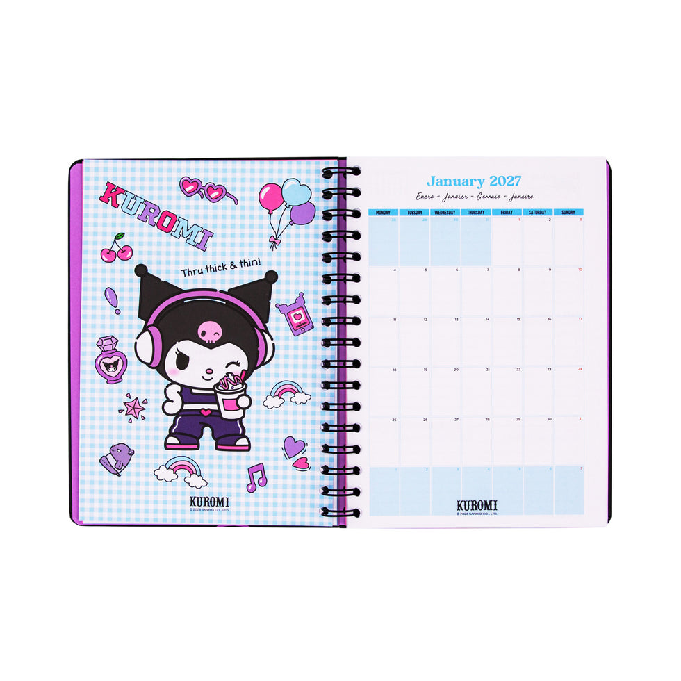 Agenda Semanal 2027 Multilingue Mr.Wonderful Kuromi