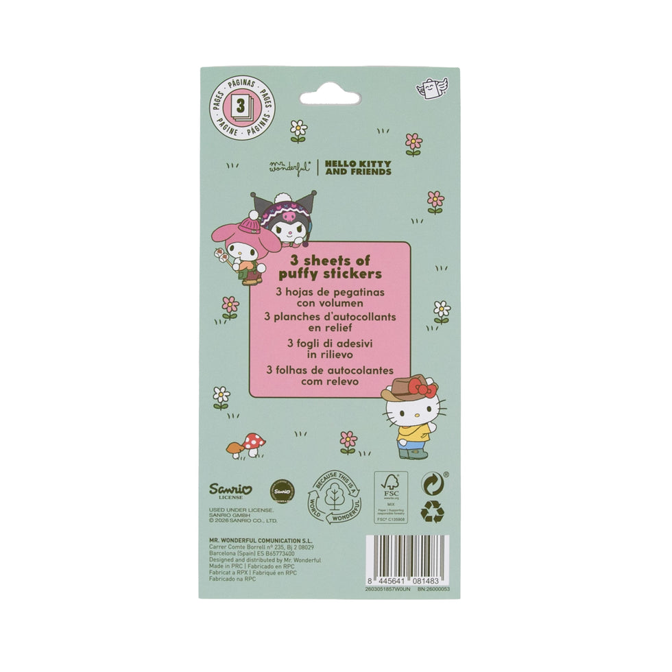 Autocolantes com Relevo Hello Kitty Mr.Wonderful