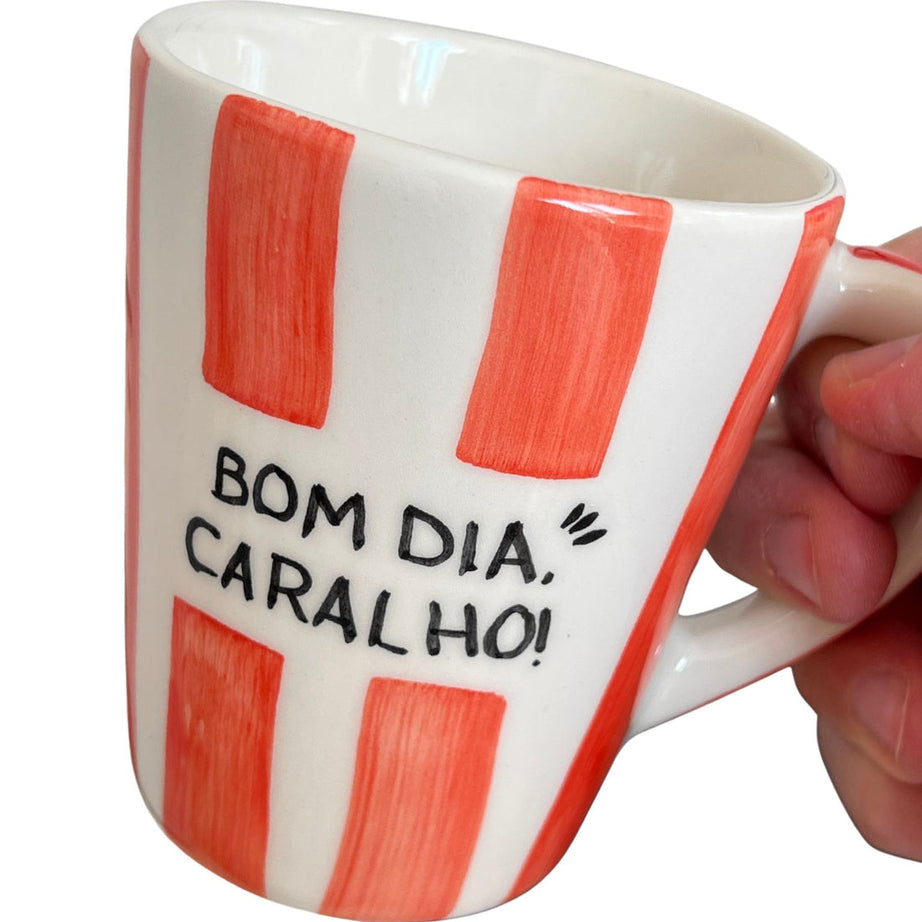 Caneca "Bom Dia Caralho" Listrados