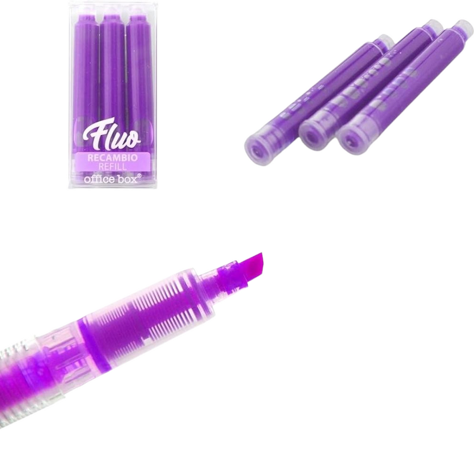 Sublinhador Recarregável Lilás Office Box