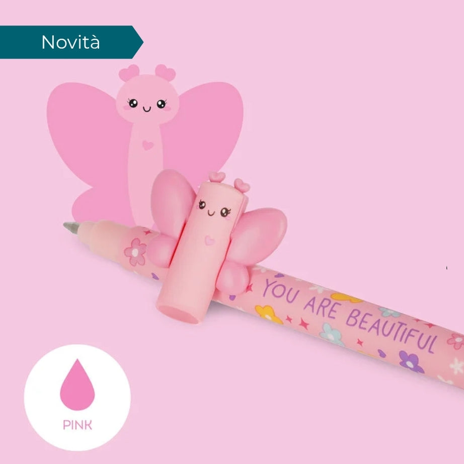 Caneta Apagável Borboleta - Legami