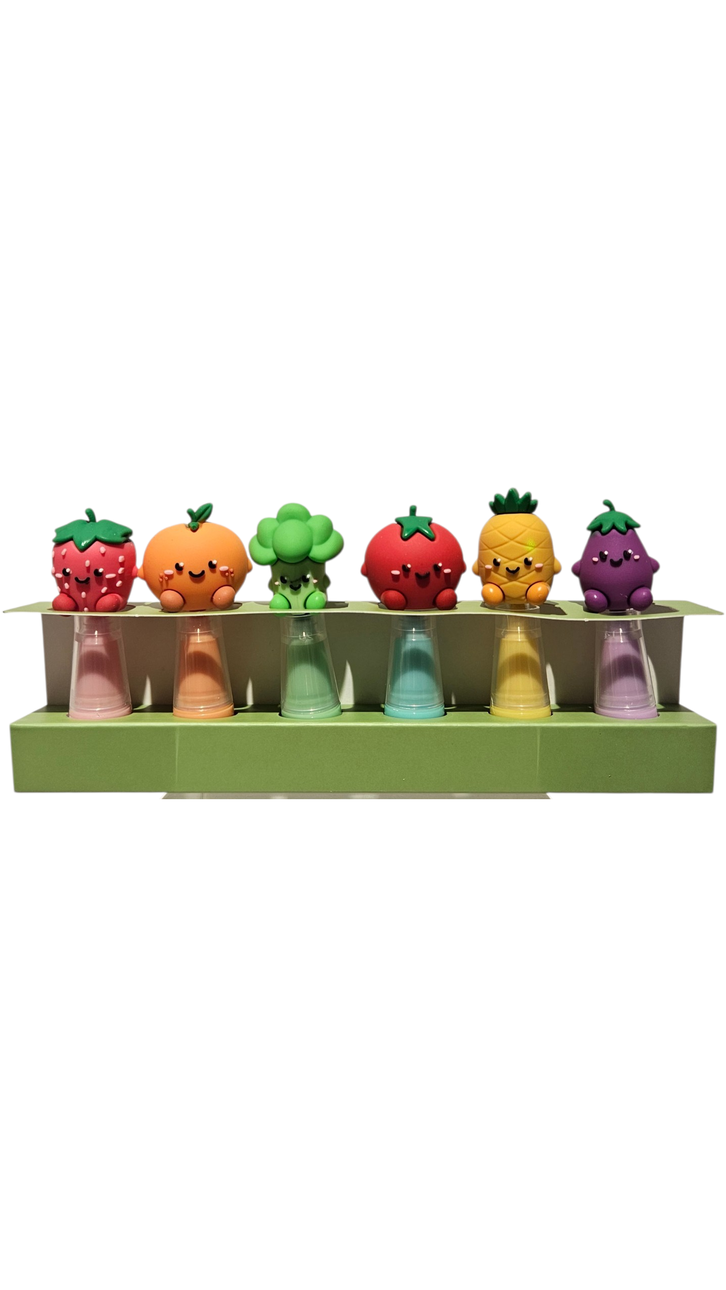 Conjunto 6 sublinhadores Frutas e Legumes Itotal