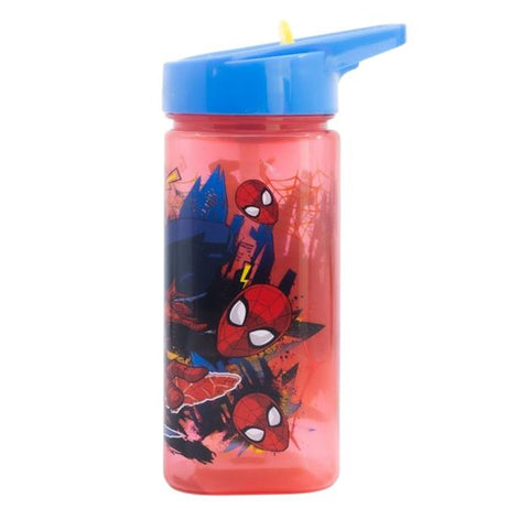 Garrafa com Palhinha Homem Aranha 510ml