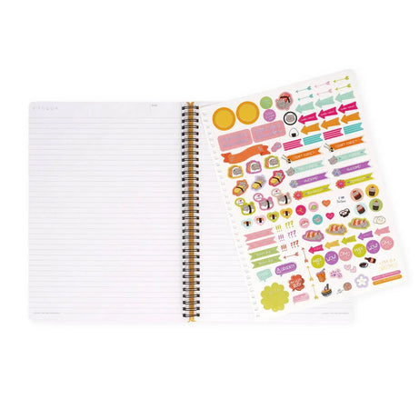 Caderno A4 Pautado Espiral Sushi Cat Legami