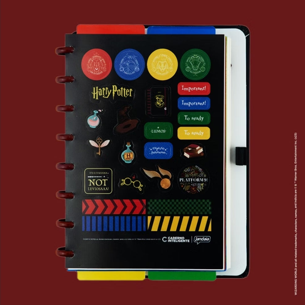 Caderno Inteligente A5 Harry Potter Preto