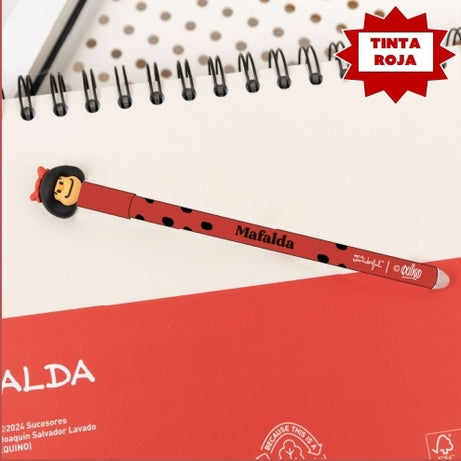 Caneta que Apaga Mr.Wonderful Mafalda Vermelha