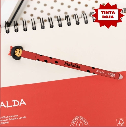 Caneta que Apaga Mr.Wonderful Mafalda Vermelha