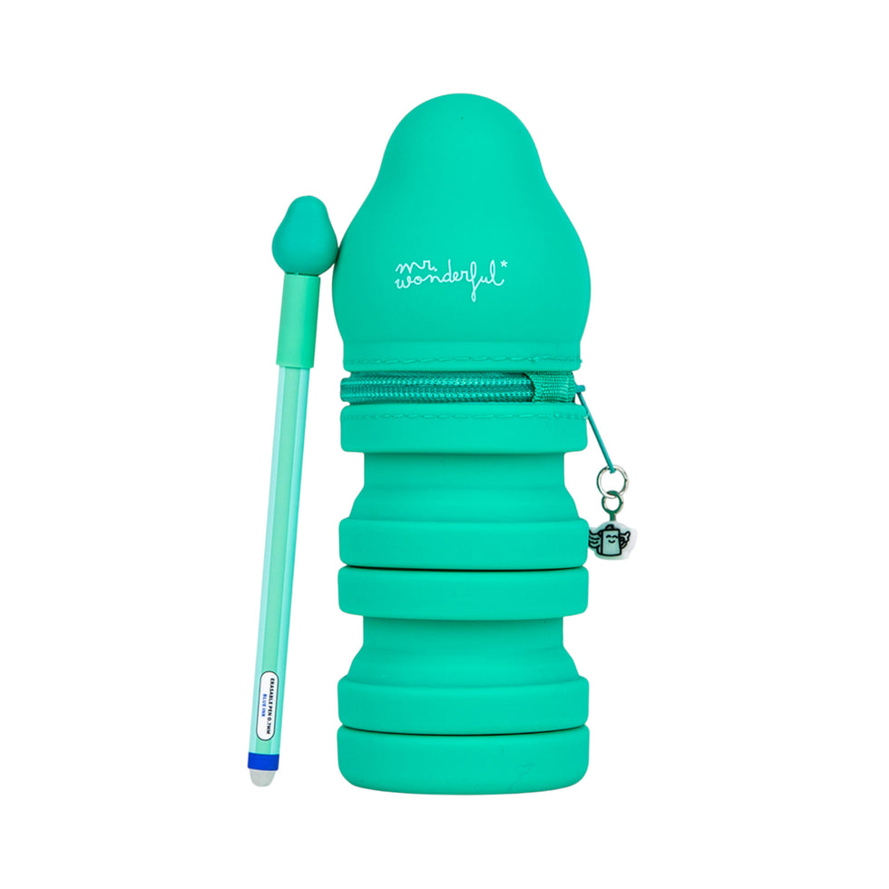 Estojo Extensível Abacate + Caneta Apagável Abacate Mr.Wonderful