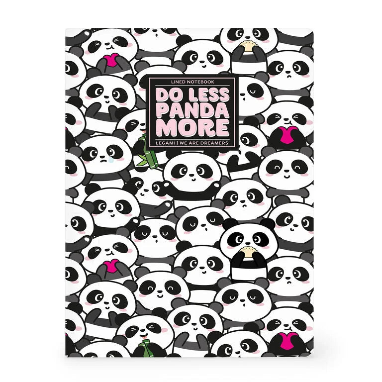 Caderno Grande B5 Pautado Panda Legami