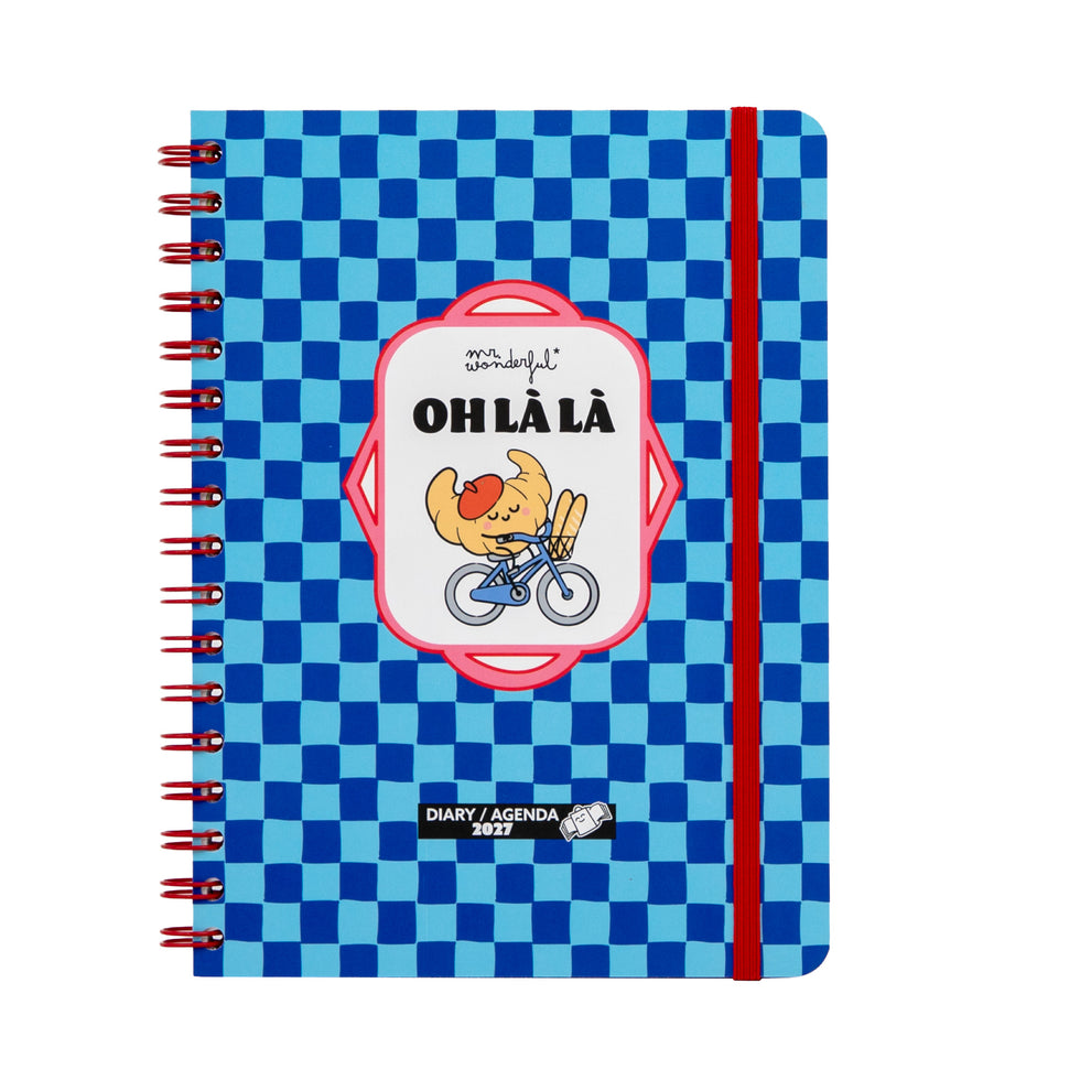 Agenda Semanal 2027 Multilingue Mr.Wonderful "OH LÁ LÁ"