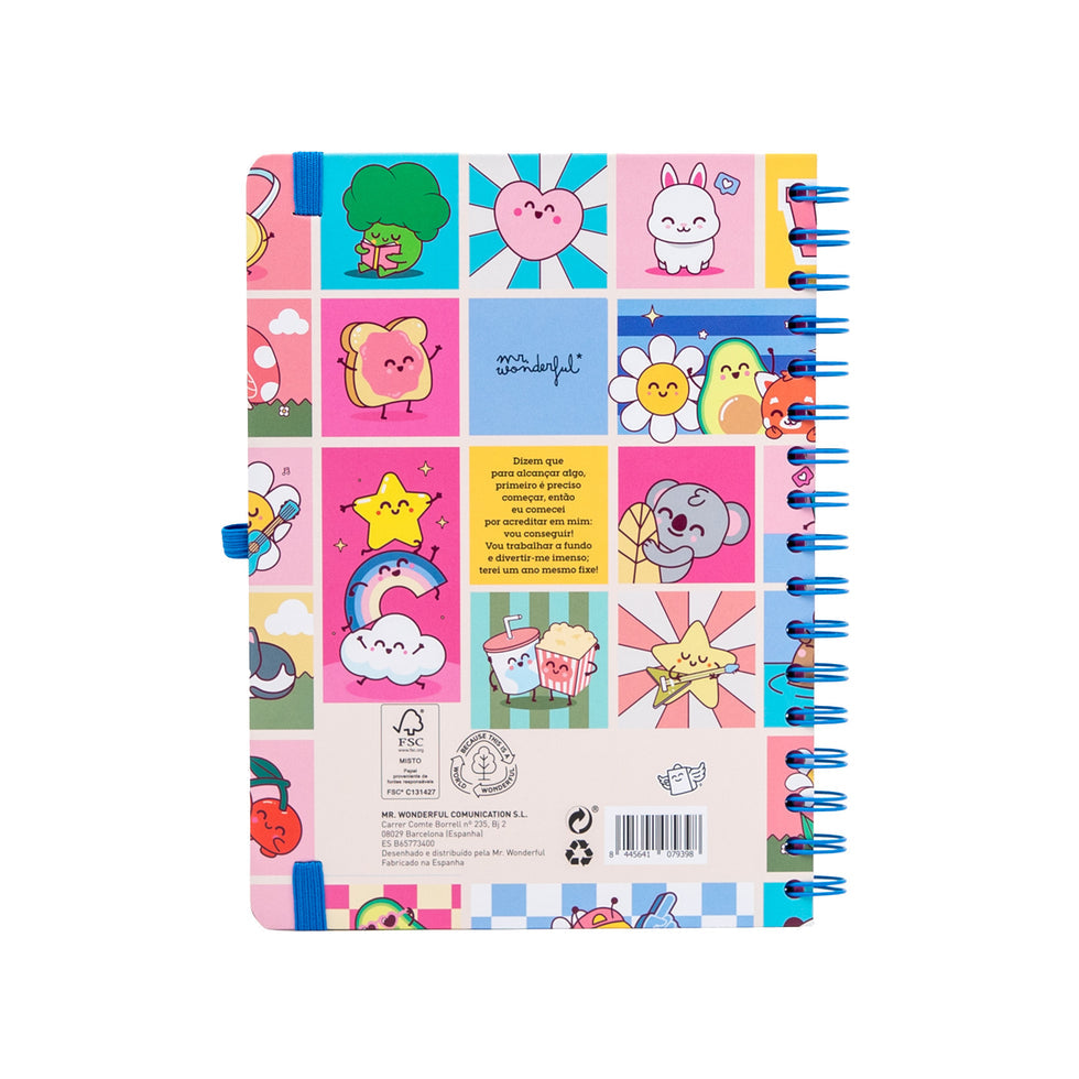 Agenda Semanal 2026/2027 Mr.Wonderful "Manual para um Ano Brilhante"