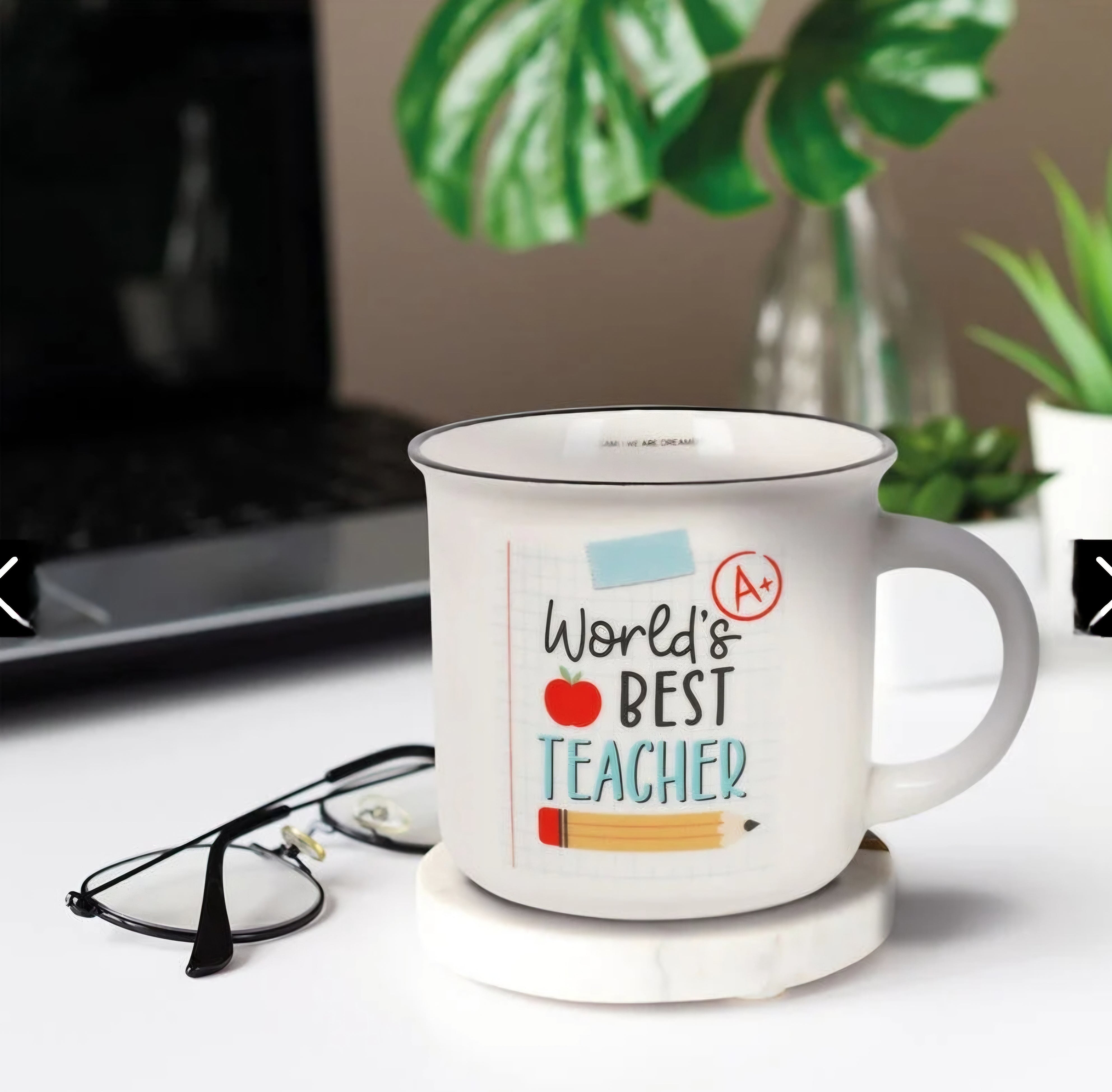 Caneca "World's Best Teacher" Legami