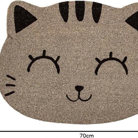 Tapete de Entrada Gato Cinza Itotal