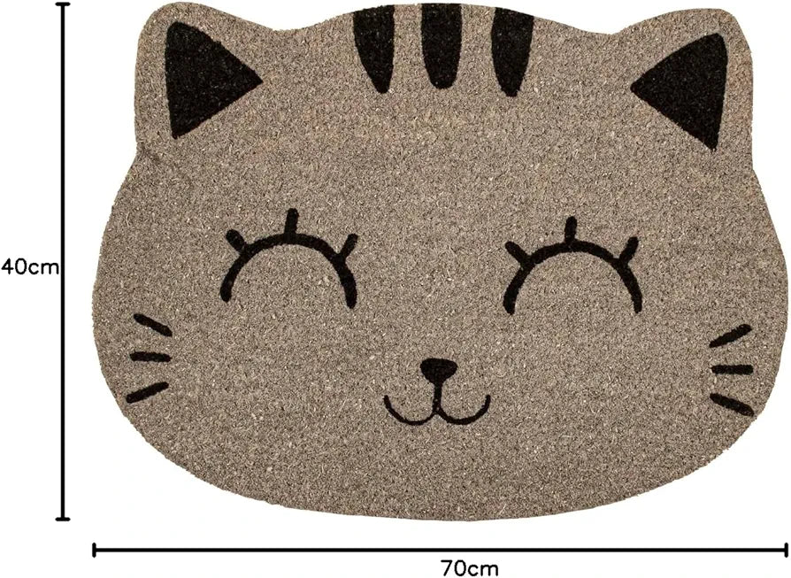 Tapete de Entrada Gato Cinza Itotal