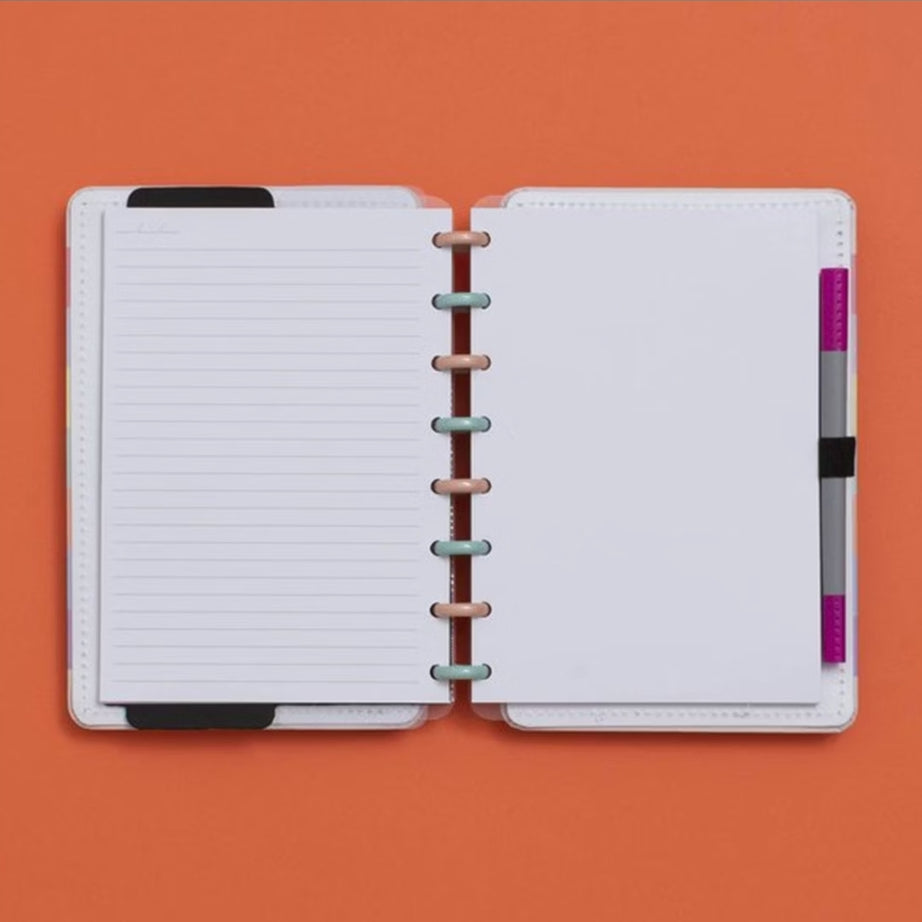 Caderno Inteligente  A5 Arco-íris Pastel