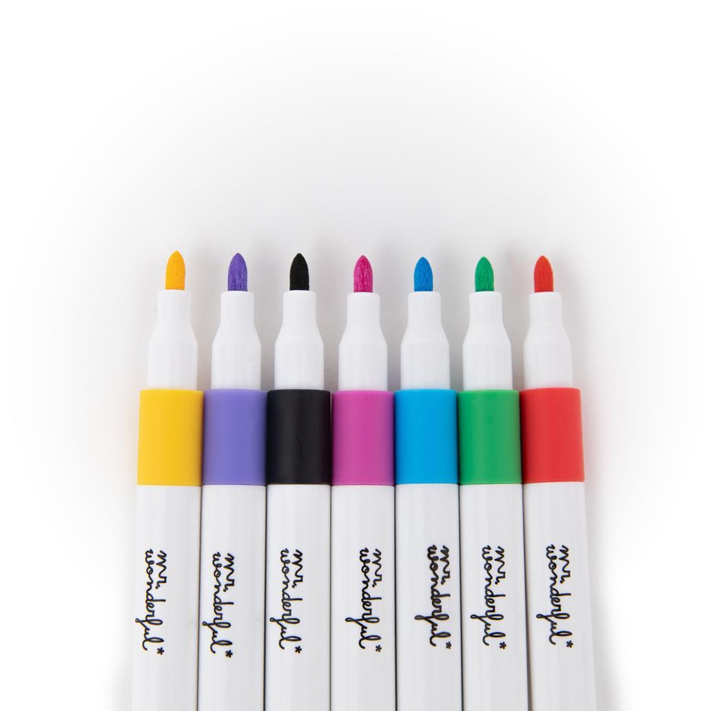 Conjunto Caneca com 7 Marcadores para Colorir Mr.Wonderful