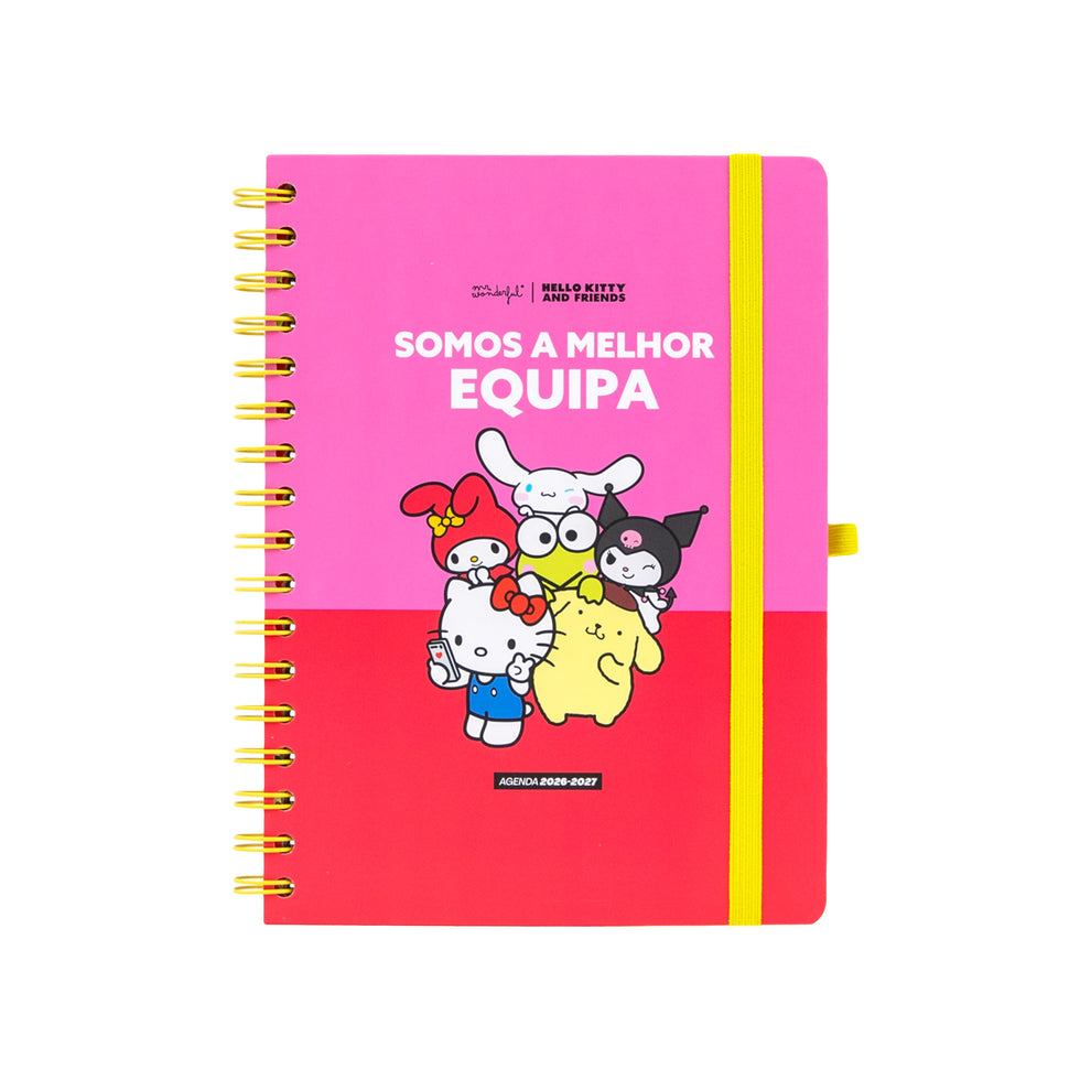 Agenda Semanal 2026/2027 Mr.Wonderful Hello Kitty & Friends "Somos a Melhor Equipa"