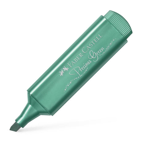 Sublinhador Metálico Verde Precioso com Glitter Faber-Castell