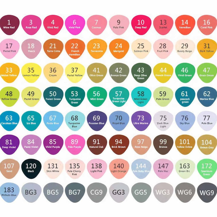 Estojo com 80 Marcadores Dupla Ponta Artist by Alex Bog