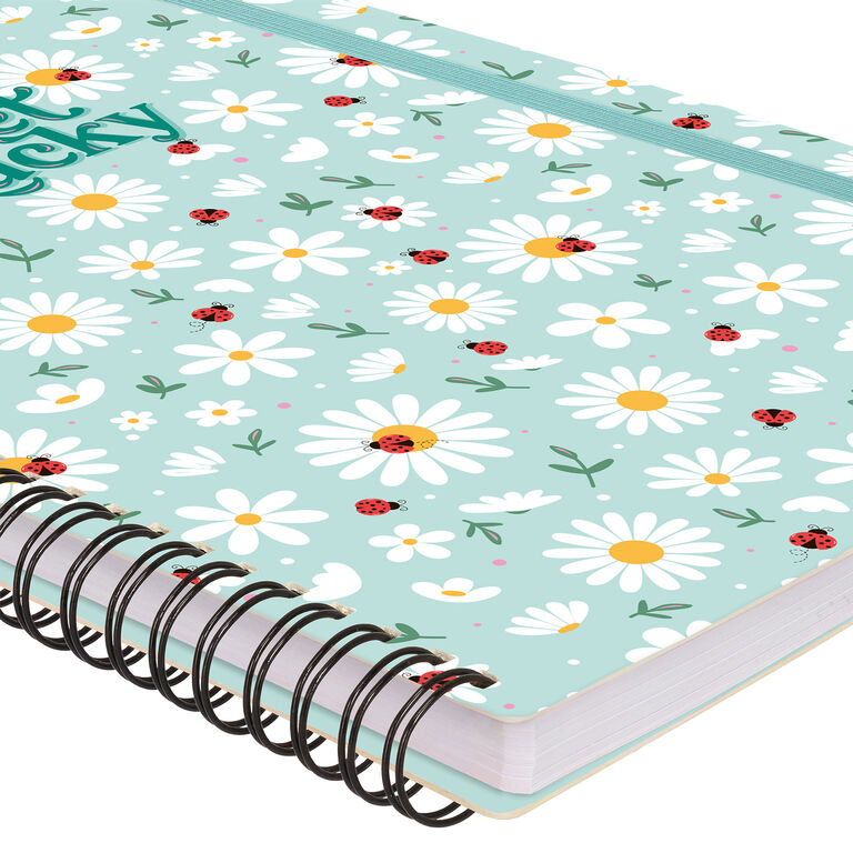 Caderno A4 em Espiral Pautado com Folha de Autocolantes Joaninha Legami