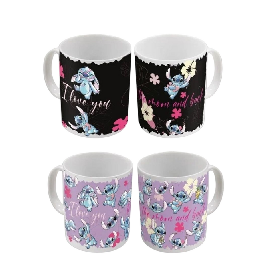 Caneca Stitch Troca Cor Com o Quente e Frio