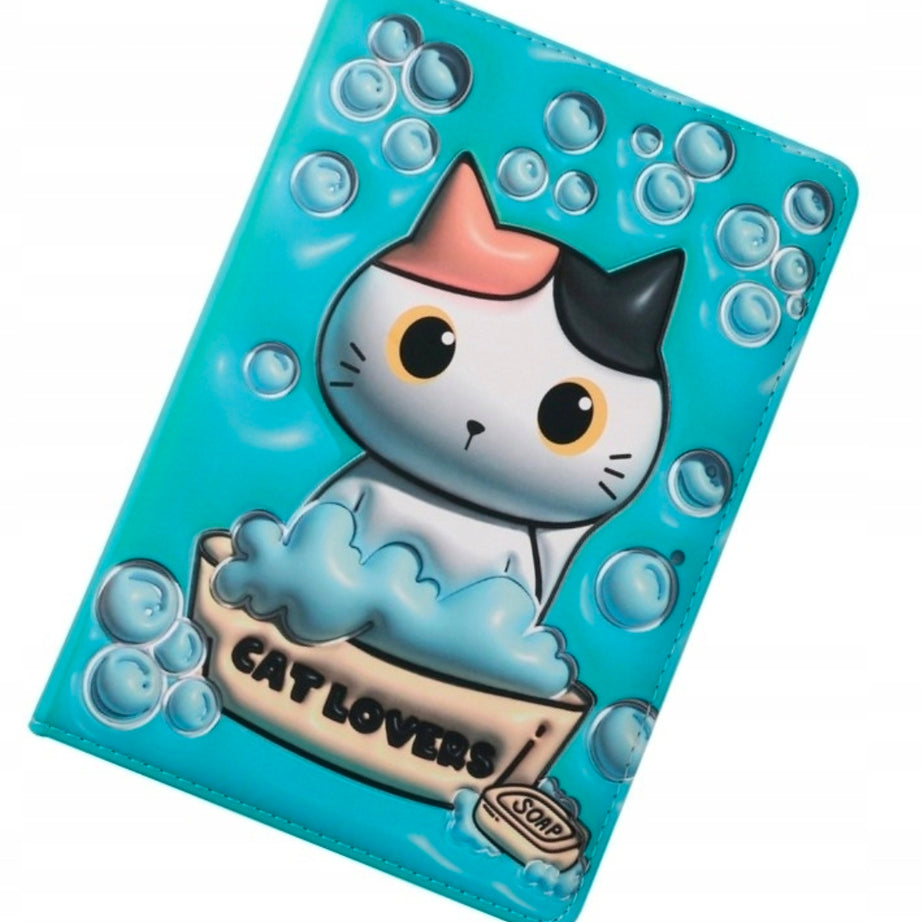 Caderno 3D A5 Gato Malhado Folhas Lisas Itotal