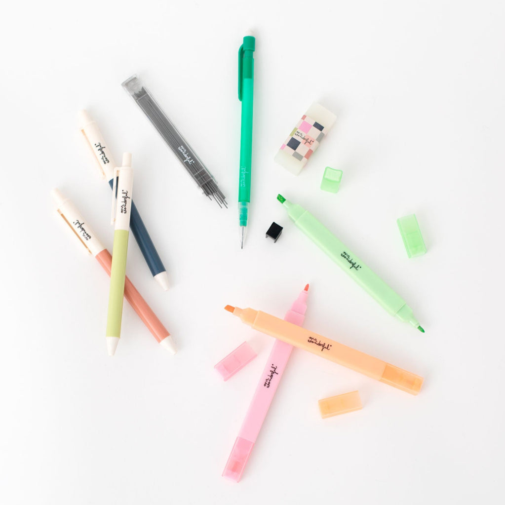 Conjunto Papelaria Powerful Mr.Wonderful