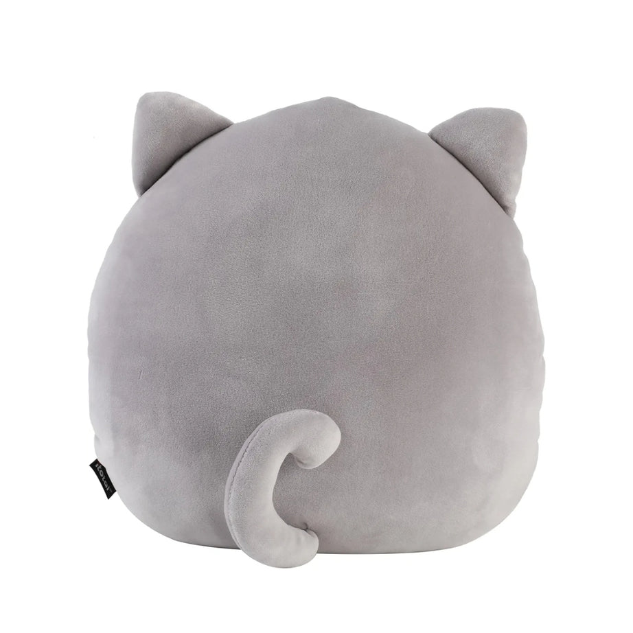 Peluche Almofada Grande Gato Cinza