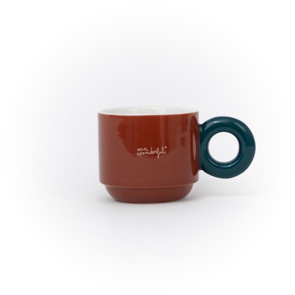 Caneca Urso "Saír de Casa Custa. Felizmente, Há Café" Mr.Wonderful