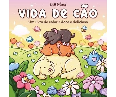 Livro Colorir "Vida de Cão" - Estilo Bobbie Goods