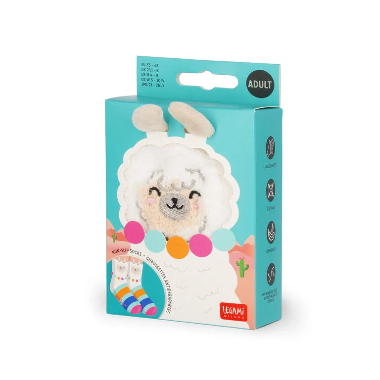 Meias Antiderrapante 3D Lama Tamanho 35-42 Legami