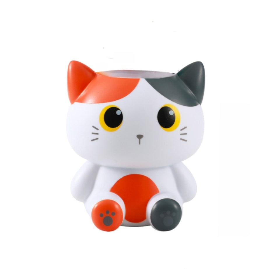 Copo de Secretária Gato Malhado 3D