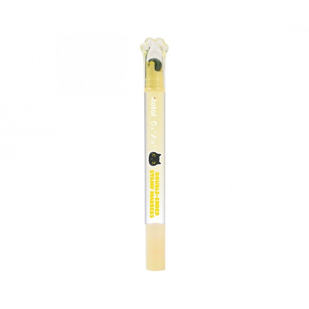 Sublinhador com Carimbo e Glitter Amarelo Itotal