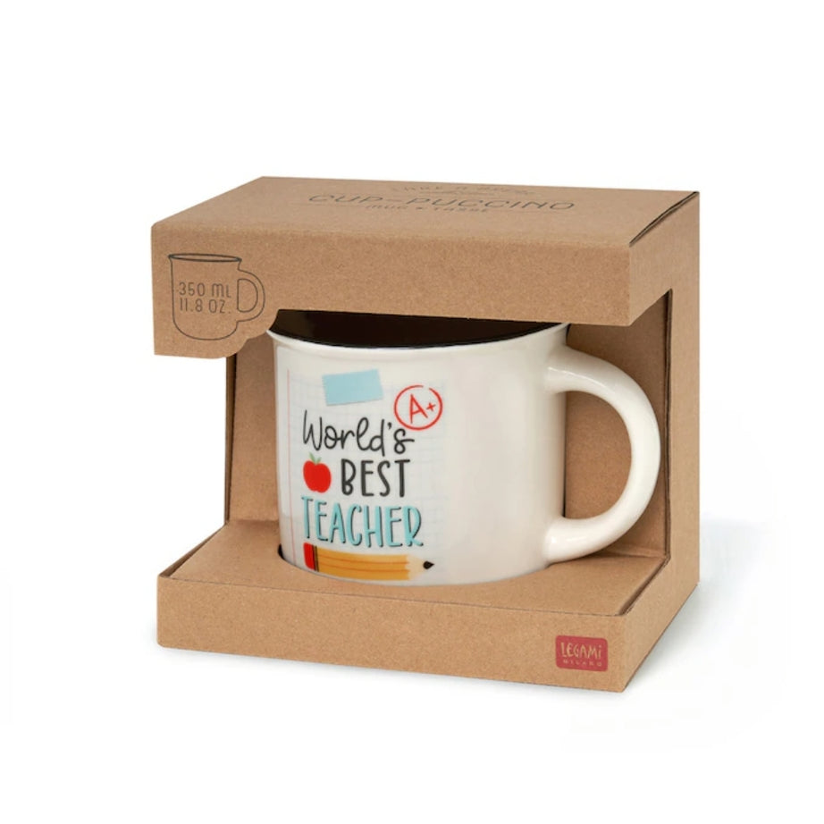 Caneca professor "World's Best Teacher" Legami