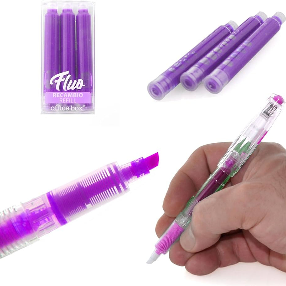 Sublinhador Recarregável Lilás Office Box
